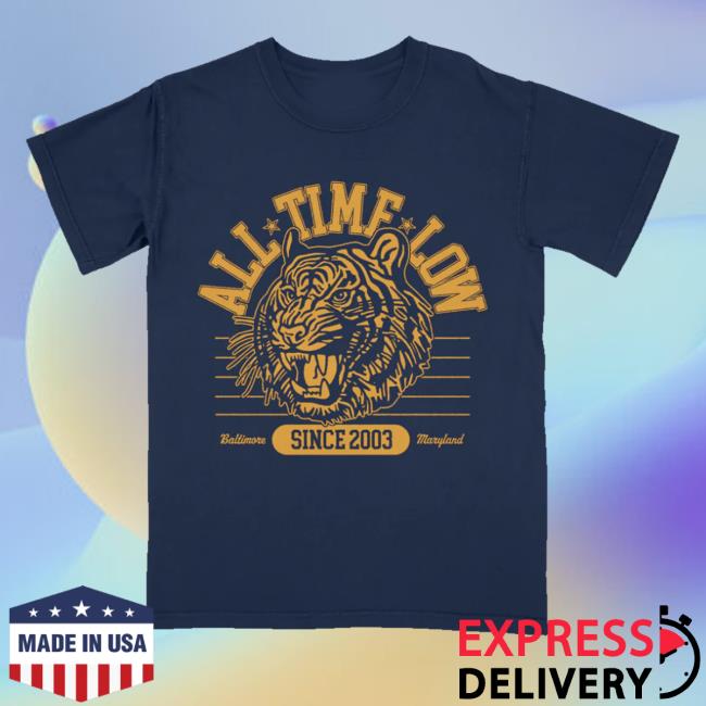 kenny trc All Time Low Official Store All Time Low Tiger Dateback Shirt kenny trc All Time Low Official Store All Time Low Tiger Dateback Shirt