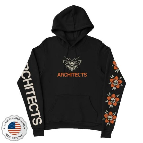 kenny trc Architects Official Merch Shop Deaths Head Pullover Black Hoodie