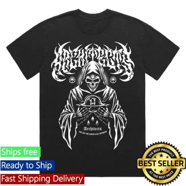 kenny trc Architects Official Merch Shop Hands Of The Reaper Eu Uk Autumn Tour Black Shirt