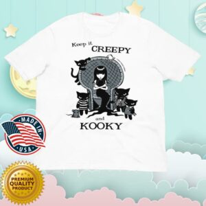 kenny trc Emily The Strange Merch Shop Keep It Creepy And Kooky White Shirt kenny trc Emily The Strange Merch Shop Keep It Creepy And Kooky White Shirt