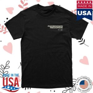 kenny trc Facedown Records Merch Store Doves Black Shirt kenny trc Facedown Records Merch Store Doves Black Shirt