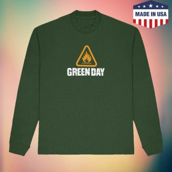 kenny trc Green Day Merch Shop Store Warning 25 Long Sleeve Shirt