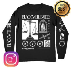 kenny trcBlack Veil Brides Merch Store Black Scales Of Justice Long Sleeve Shirt kenny trcBlack Veil Brides Merch Store Black Scales Of Justice Long Sleeve Shirt
