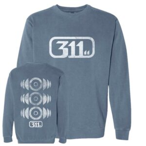 kenny 311 Merch Shop Blue Soundsystem Crewneck