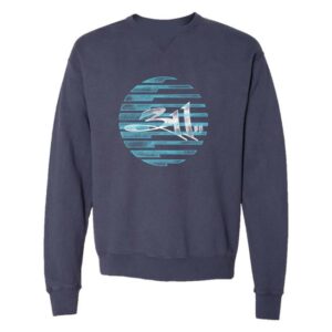 kenny 311 Merch Shop Green Retro Sun Sphere Crewneck