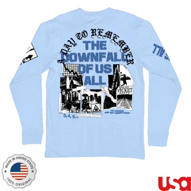 kenny A Day To Remember Merch Store Downfall Long Sleeve Tee kenny A Day To Remember Merch Store Downfall Long Sleeve Tee