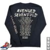 kenny A7x World Merch Store Avenged Sevenfold Europe Tour Libad Long Sleeve Tee