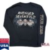 kenny A7x World Merch Store Avenged Sevenfold Europe Tour Libad Long Sleeve Tees