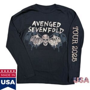 kenny A7x World Merch Store Avenged Sevenfold Europe Tour Libad Long Sleeve Tees