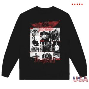 kenny Aerosmith Merch One More Time Collage Longsleeve