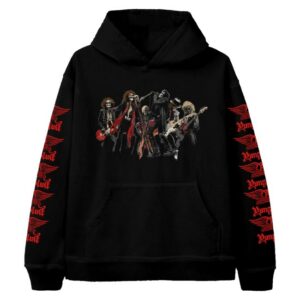 kenny Aerosmith Merch One More Time Skeleton Hoodie