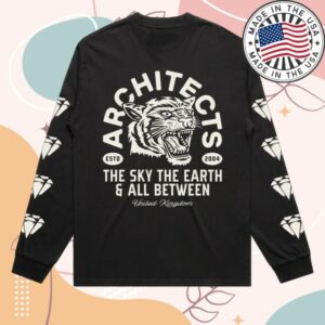 kenny Architects Merch Store Diamond Tiger Black Longsleeve Shirt