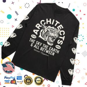 kenny Architects Merch Store Diamond Tiger Black Longsleeve Shirts
