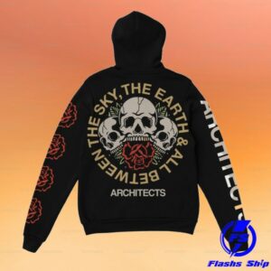 kenny Architects Merch Store The Sky The Earth All Between Skull Black Hoodies