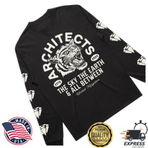 kenny Architects Official Store Diamond Tiger Black Longsleeves