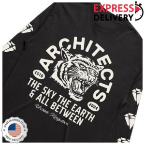 kenny Architects Official Store Diamond Tiger Black Longsleevew