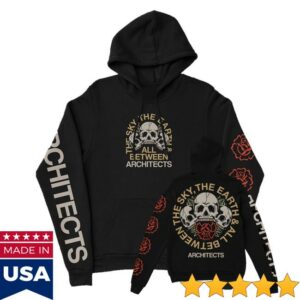kenny Architects Official Store Merch Shop The Sky The Earth Skull Black Hoodie