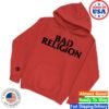 Bad Religion Merch Logo Pullover Hoodie Red 1 kenny Bad Religion Merch Logo Pullover Hoodie Red0