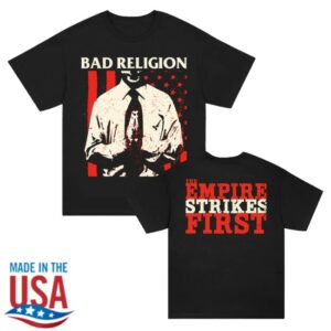 kenny Bad Religion Merch The Empire Strikes First T Shirt Black