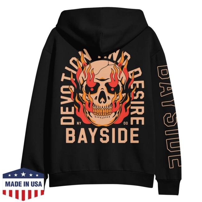 kenny Bayside Merch Devotion Skull Black Zip Up kenny Bayside Merch Devotion Skull Black Zip Up