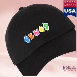 kenny Bbno Store Merch Shop Black Embroidered Scribble Dad Hats