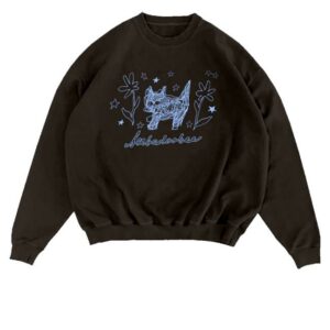 kenny Beabadoobee Store Merch Shop Scribble Cat Sweatshirt