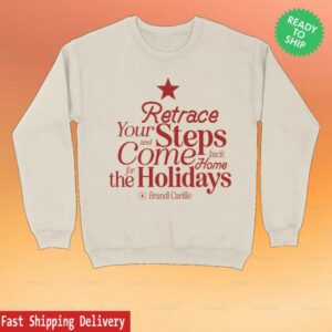 kenny Brandi Carlile Merch Store Home For The Holidays Crewneck Sweatshirt
