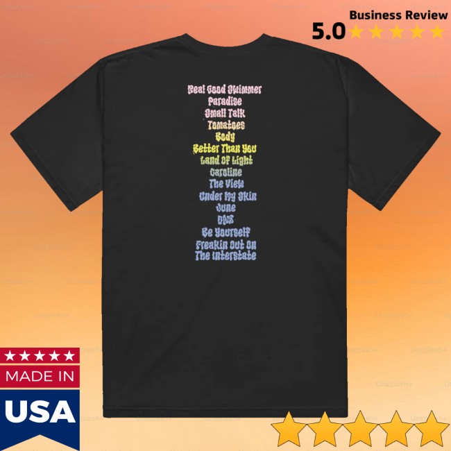 kenny Briston Maroney Merch Red Rocks Tracklist Tee1 kenny Briston Maroney Merch Red Rocks Tracklist Tee1