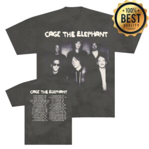 kenny Cage The Elephant Merch Store Band Photo 2025 Tour Shirt
