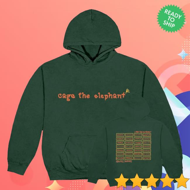 kenny Cage The Elephant Merch Store Neon Pill Tour Hoodie kenny Cage The Elephant Merch Store Neon Pill Tour Hoodie