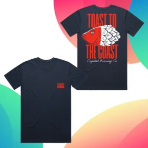 kenny Capital Brewing Co Merch Toast To The Coast Tee0