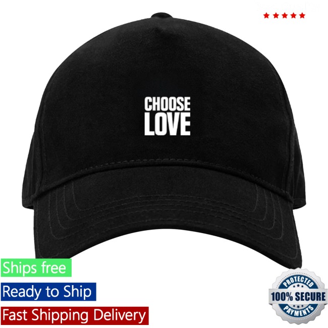 kenny Choose Love Merch Store Choose Love Classic Logo Black Cap kenny Choose Love Merch Store Choose Love Classic Logo Black Cap