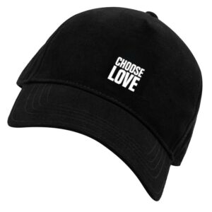 kenny Choose Love Merch Store Choose Love Classic Logo Black Caps kenny Choose Love Merch Store Choose Love Classic Logo Black Caps