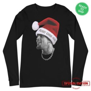 kenny Chris Brown Official Store Merch Merry Chris Mas Big Head Long Sleeve Shirt