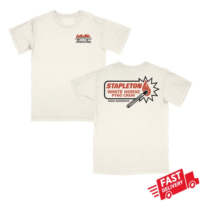 kenny Chris Stapleton Merch Store White Horse Pyro Crew Shirtss kenny Chris Stapleton Merch Store White Horse Pyro Crew Shirtss