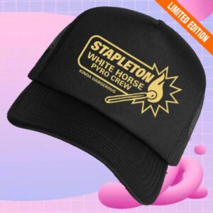 kenny Chris Stapleton Merch White Horse Pyro Crew Foam Trucker1