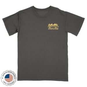 kenny Chris Stapleton Merch White Horse Pyro Crew Pepper Tee0 kenny Chris Stapleton Merch White Horse Pyro Crew Pepper Tee0