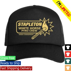 kenny Chris Stapleton Official Store White Horse Pyro Crew Foam Trucker