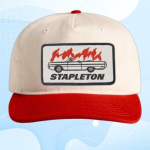 kenny Chris Stapleton Official Store White Horse Pyro Crew Patch Hat