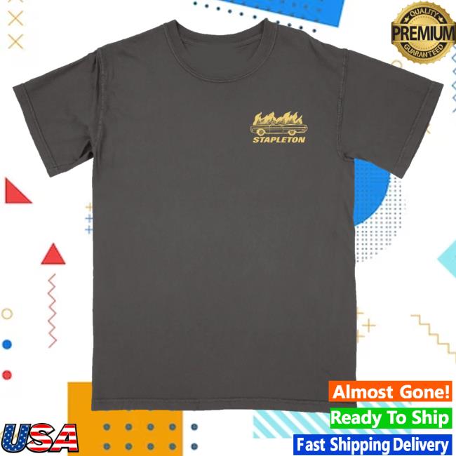 kenny Chris Stapleton Official Store White Horse Pyro Crew Pepper Shirt kenny Chris Stapleton Official Store White Horse Pyro Crew Pepper Shirt