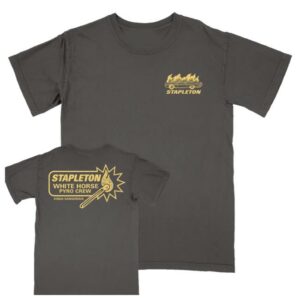 kenny Chris Stapleton Official Store White Horse Pyro Crew Pepper Shirtuq kenny Chris Stapleton Official Store White Horse Pyro Crew Pepper Shirtuq