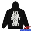 kenny Clipse Merch Store Kaws X Clipse Let God Sort Em Out Shield Hoodie