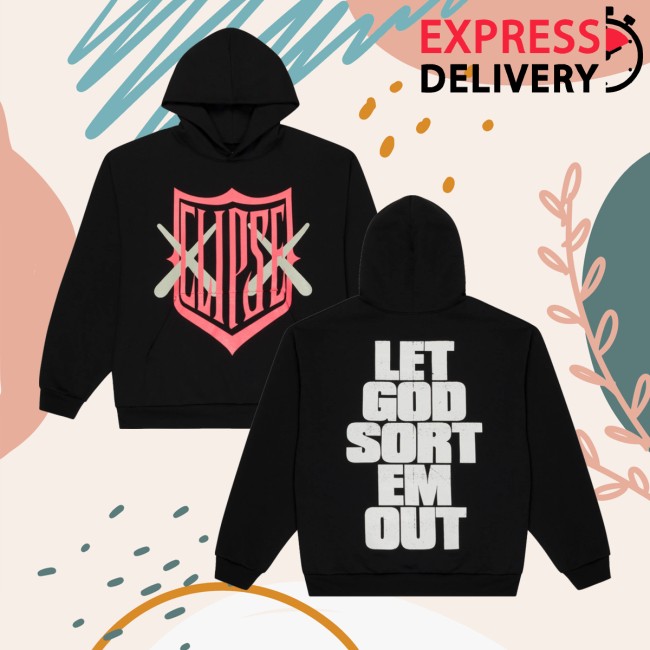 kenny Clipse Merch Store Kaws X Clipse Let God Sort Em Out Shield Hoodiess kenny Clipse Merch Store Kaws X Clipse Let God Sort Em Out Shield Hoodiess