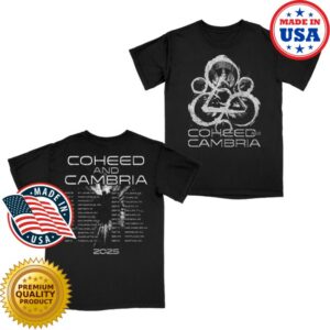 kenny Coheed And Cambria Merch Stone Keywork Fall Tour Shirt0
