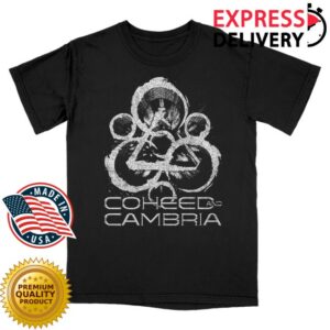 kenny Coheed And Cambria Merch Stone Keywork Fall Tour Shirt1