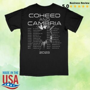 kenny Coheed And Cambria Merch Store Stone Keywork Fall Tour Shirt