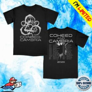 kenny Coheed And Cambria Merch Store Stone Keywork Fall Tour Shirtss