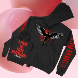 kenny Converge Store Merch Love Is Not Enough Dark Angel Pullover Hoodie Black0