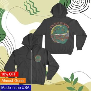 kenny Dead Milkmen Merch Store Big Lizard Zip Up Hoodie
