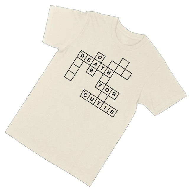 kenny Death Cab For Cutie Merch Dcfc Crossword Tee0 kenny Death Cab For Cutie Merch Dcfc Crossword Tee0
